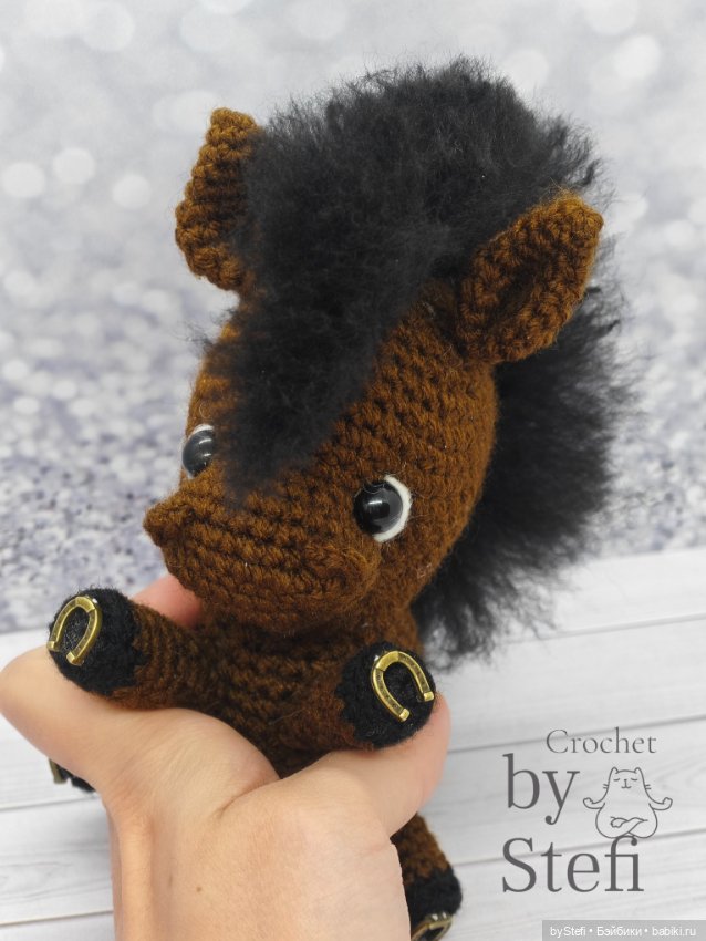 Конь Буран. Сделала без пришивных деталей (фото 7)