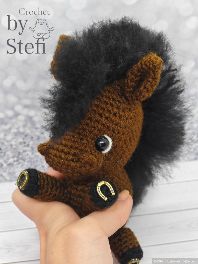 Конь Буран. Сделала без пришивных деталей (фото 8)