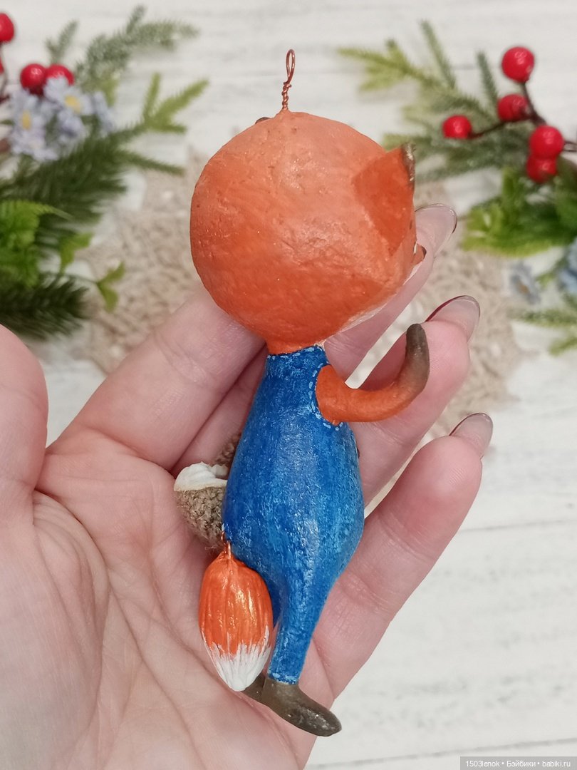 Любитель земляники — Лепка авторских игрушек и папье (фото 7)