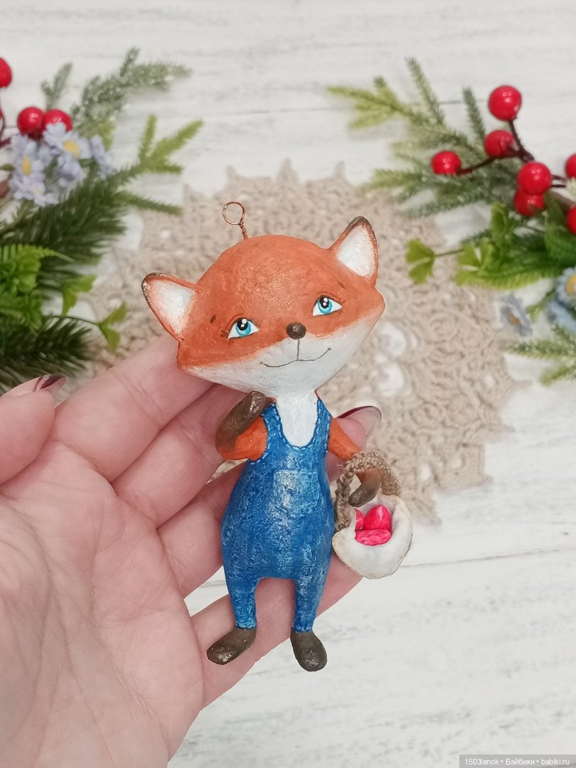 Любитель земляники — Лепка авторских игрушек и папье (фото 2)