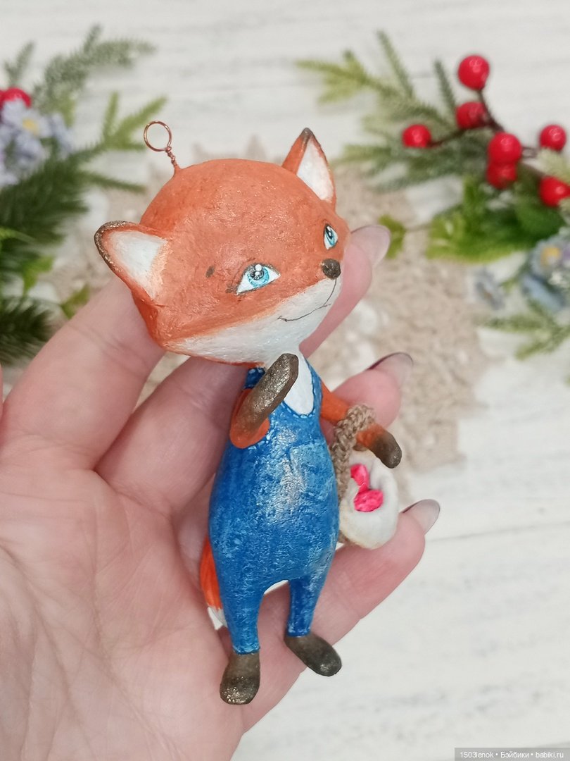 Любитель земляники — Лепка авторских игрушек и папье (фото 4)