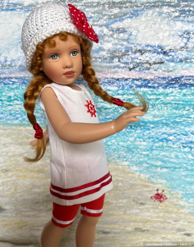 Море, краб, песочек… рыжий завиток… Патти от Helen Kish