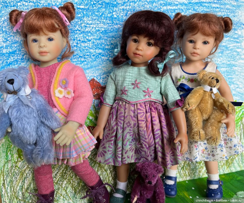 Три медведя Тедди… игрушечки для плюшечек Heidi Plusczok