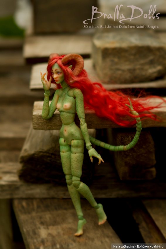 Демонесса — Авторские шарнирные куклы своими руками: лепка (фото 9)