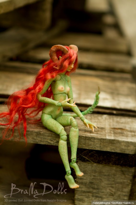 Демонесса — Авторские шарнирные куклы своими руками: лепка