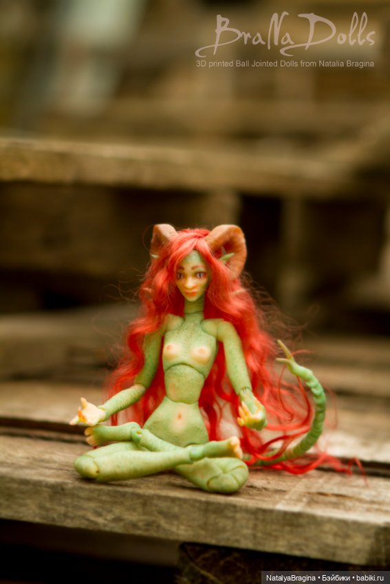 Демонесса — Авторские шарнирные куклы своими руками: лепка