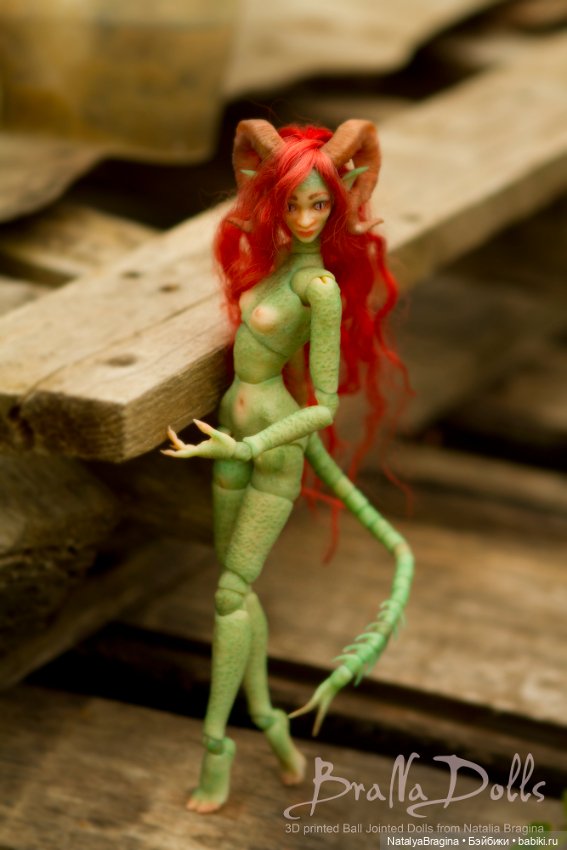 Демонесса — Авторские шарнирные куклы своими руками: лепка