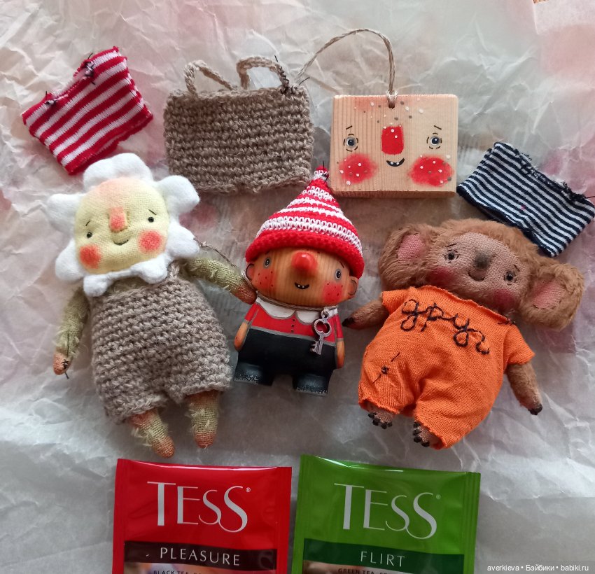 Террики приехали — Текстильные игрушки и примитивы: кофейные (фото 10)