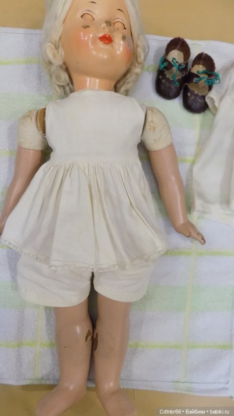 Точечная реставрация куклы Московской фабрики игрушек имени 8 Марта. Леночка (фото 3)