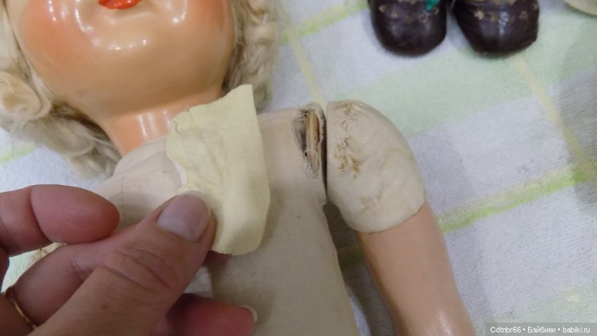 Точечная реставрация куклы Московской фабрики игрушек имени 8 Марта. Леночка (фото 7)