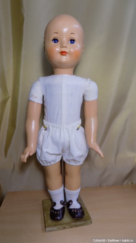 Точечная реставрация куклы Московской фабрики игрушек имени 8 Марта. Леночка