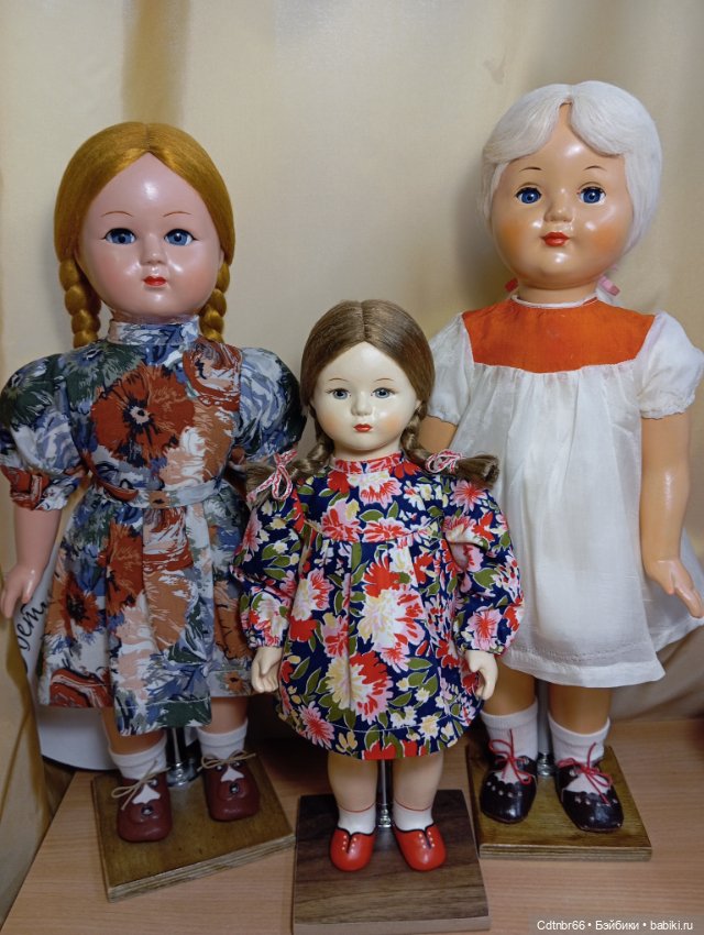 Точечная реставрация куклы Московской фабрики игрушек имени 8 Марта. Леночка