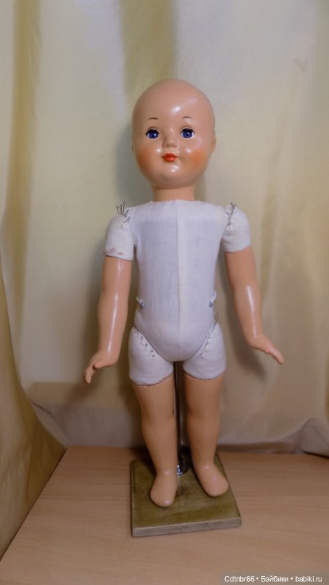 Точечная реставрация куклы Московской фабрики игрушек имени 8 Марта. Леночка