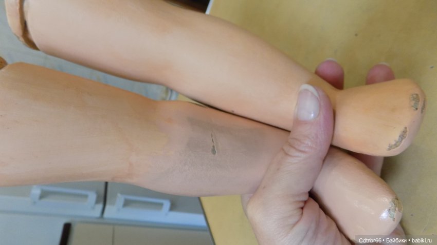 Точечная реставрация куклы Московской фабрики игрушек имени 8 Марта. Леночка