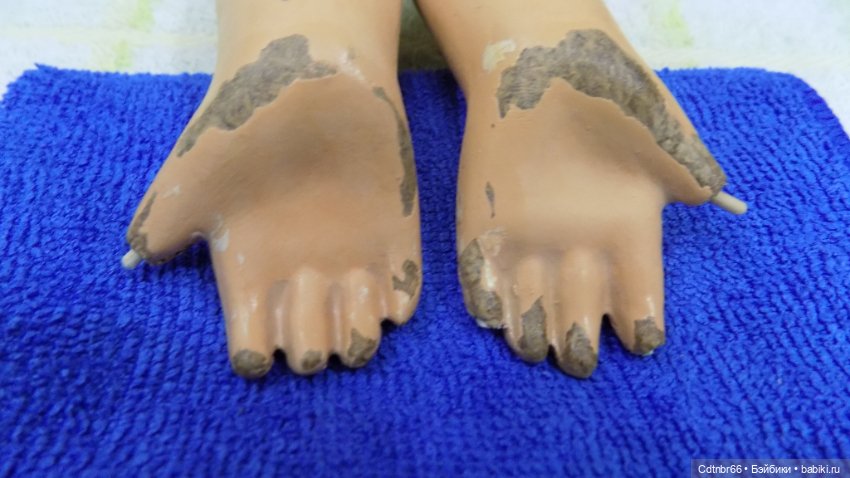 Точечная реставрация куклы Московской фабрики игрушек имени 8 Марта. Леночка