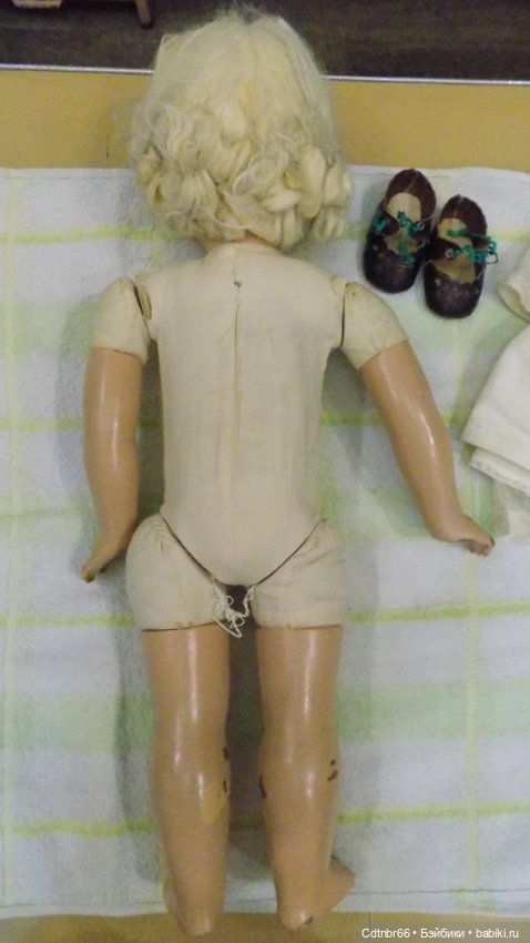 Точечная реставрация куклы Московской фабрики игрушек имени 8 Марта. Леночка (фото 4)