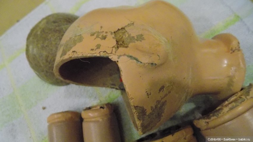 Точечная реставрация куклы Московской фабрики игрушек имени 8 Марта. Леночка