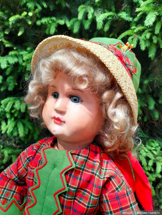 Антикварная деревянная кукла из Франции. Bebe tout en boes