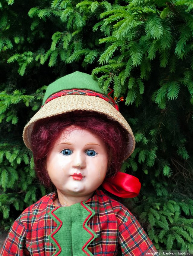 Антикварная деревянная кукла из Франции. Bebe tout en boes (фото 7)