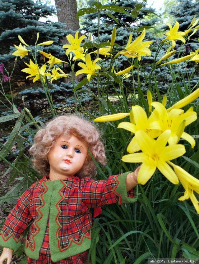 Антикварная деревянная кукла из Франции. Bebe tout en boes