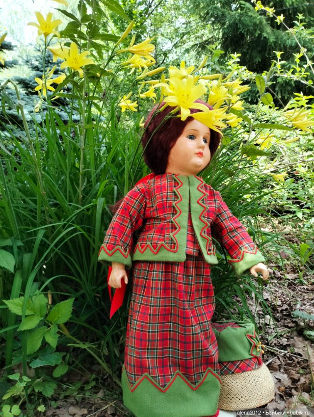 Антикварная деревянная кукла из Франции. Bebe tout en boes