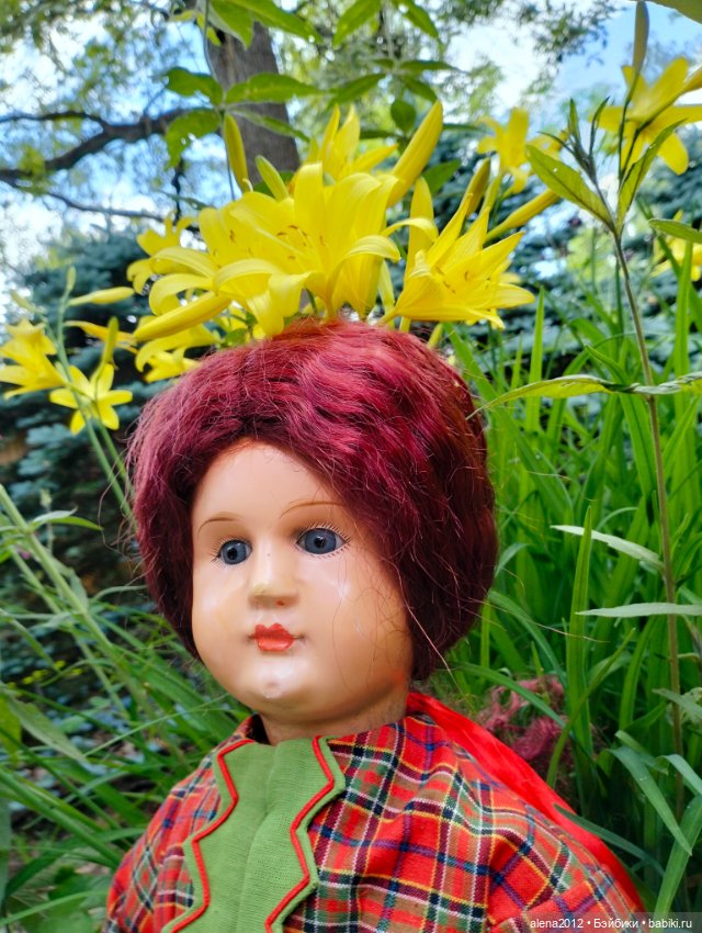 Антикварная деревянная кукла из Франции. Bebe tout en boes