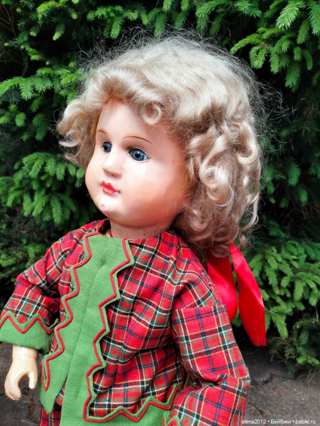 Антикварная деревянная кукла из Франции. Bebe tout en boes