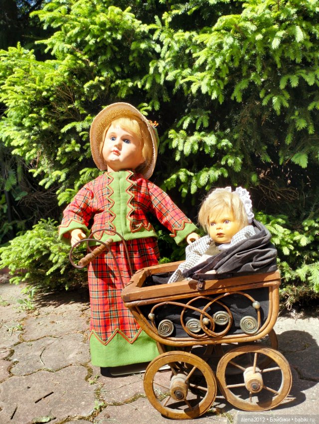 Антикварная деревянная кукла из Франции. Bebe tout en boes (фото 3)