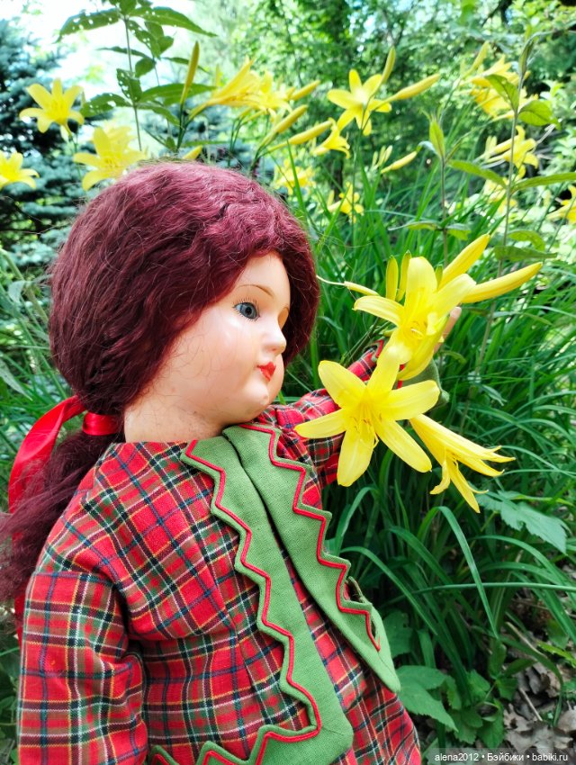 Антикварная деревянная кукла из Франции. Bebe tout en boes