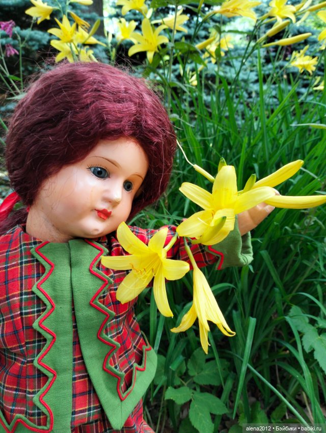 Антикварная деревянная кукла из Франции. Bebe tout en boes