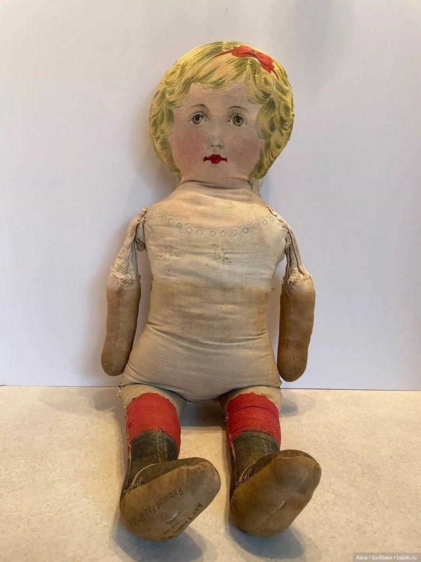 Тряпичная кукла — Антикварные игрушки и домики: елочные украшения (фото 3)