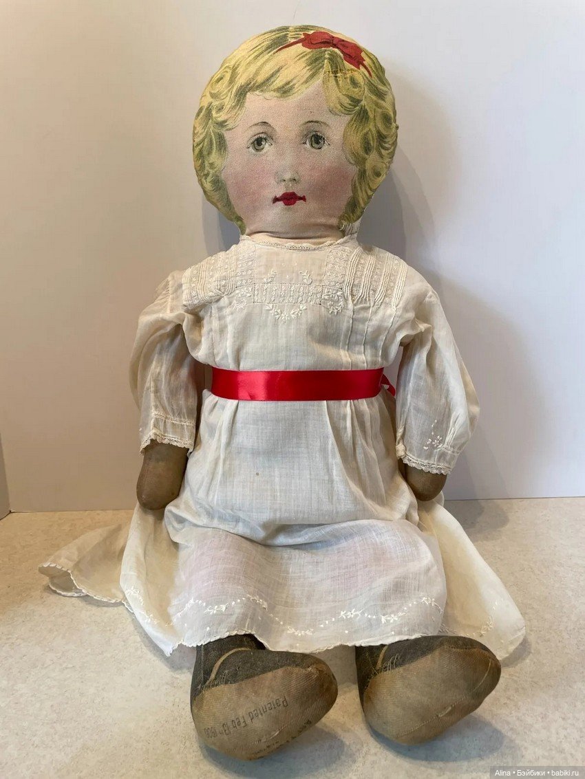 Тряпичная кукла — Антикварные игрушки и домики: елочные украшения (фото 5)