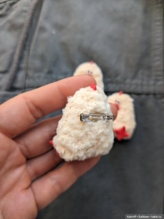 Цыплята. Брошки — Текстильные игрушки и примитивы: кофейные (фото 4)