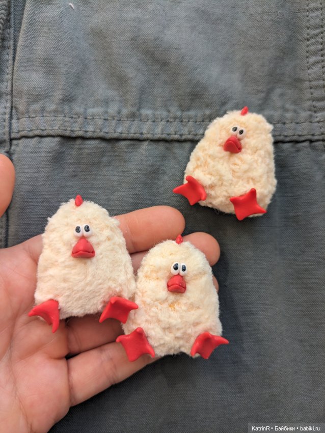 Цыплята. Брошки — Текстильные игрушки и примитивы: кофейные (фото 5)