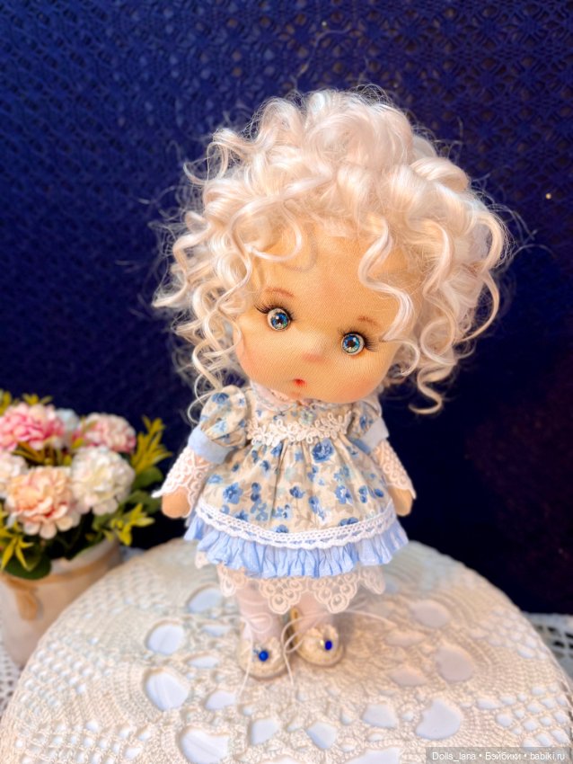 Интерьерная текстильная куколка (фото 3)