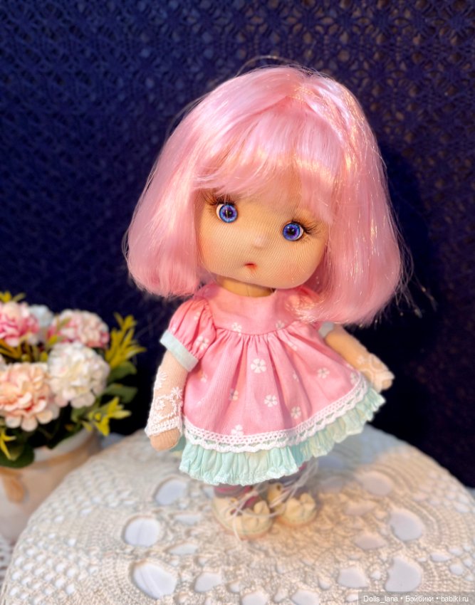 Интерьерная текстильная куколка (фото 5)