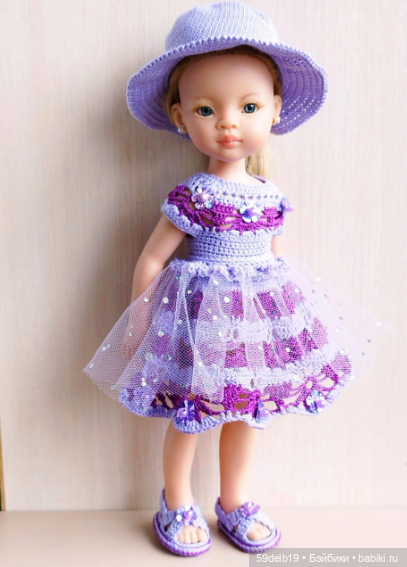 Лёгкое ажурное платье крючком для паолочки с узором "Лилия" (фото 8)