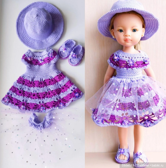 Лёгкое ажурное платье крючком для паолочки с узором "Лилия"