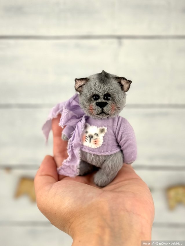 Тедди кошечка Лара — Авторские мишки Тедди и друзья: фото (фото 3)