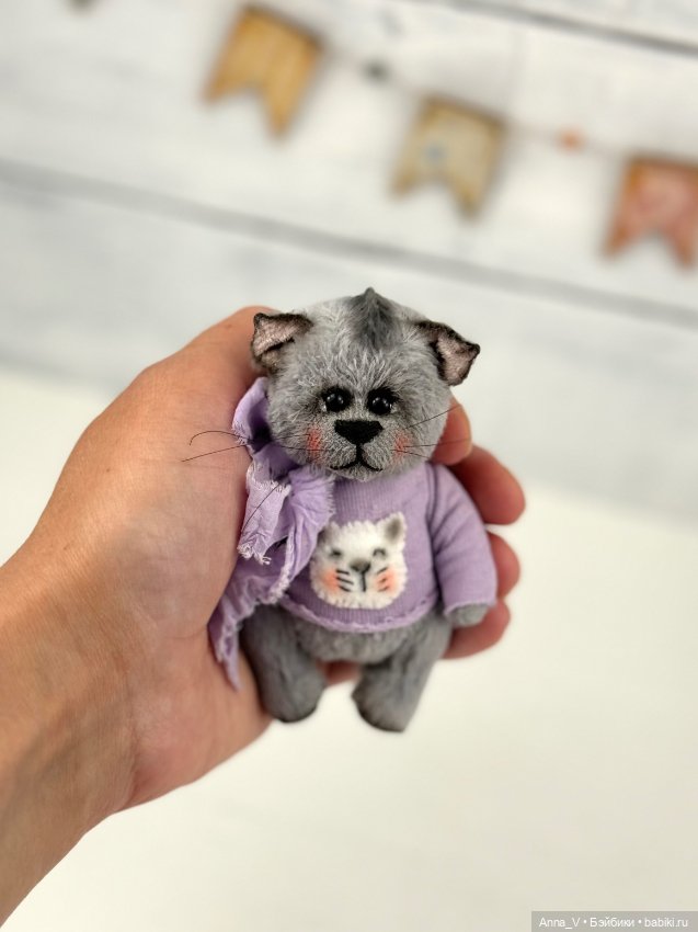 Тедди кошечка Лара — Авторские мишки Тедди и друзья: фото (фото 4)
