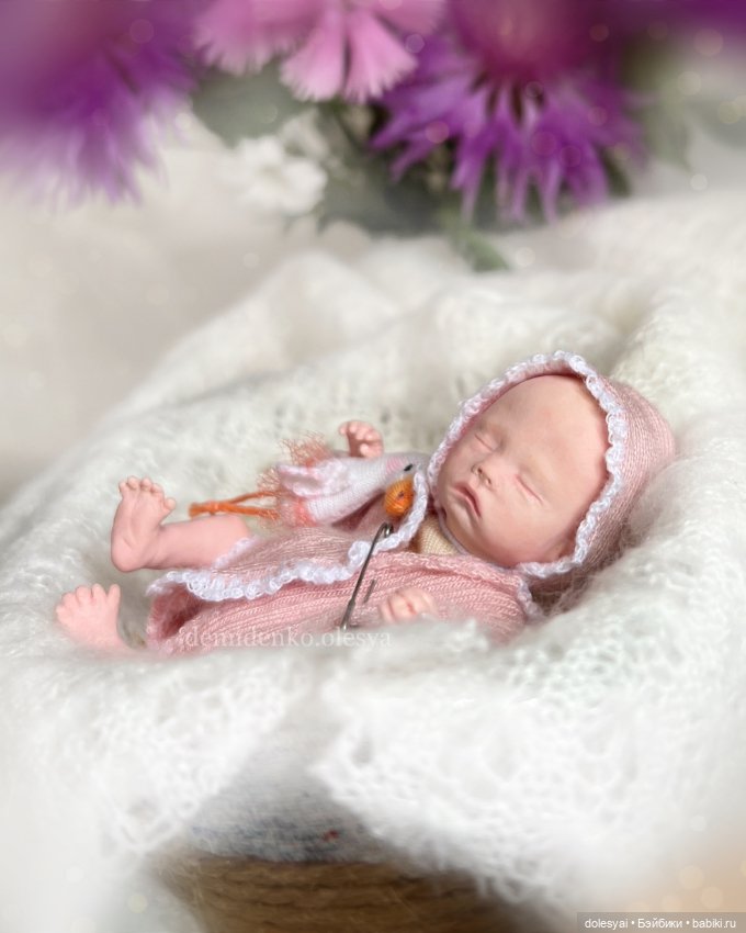 Миниатюрная кукла младенец Майя (фото 4)