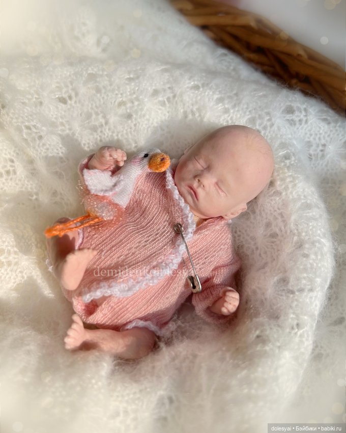 Миниатюрная кукла младенец Майя (фото 7)
