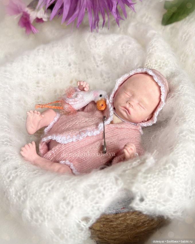 Миниатюрная кукла младенец Майя (фото 5)