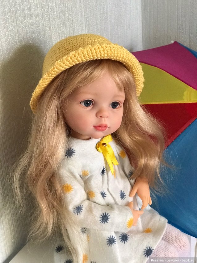 Кристюша, девочка - лето — ООАК Paola Reina (Паола Рейна) и испанских кукол: перерисовка (фото 3)
