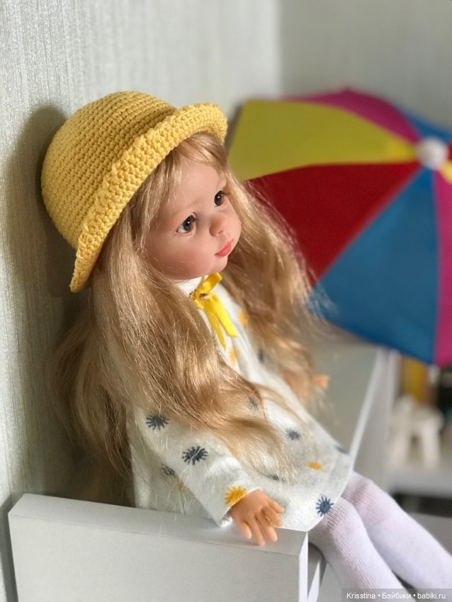 Кристюша, девочка - лето — ООАК Paola Reina (Паола Рейна) и испанских кукол: перерисовка (фото 4)