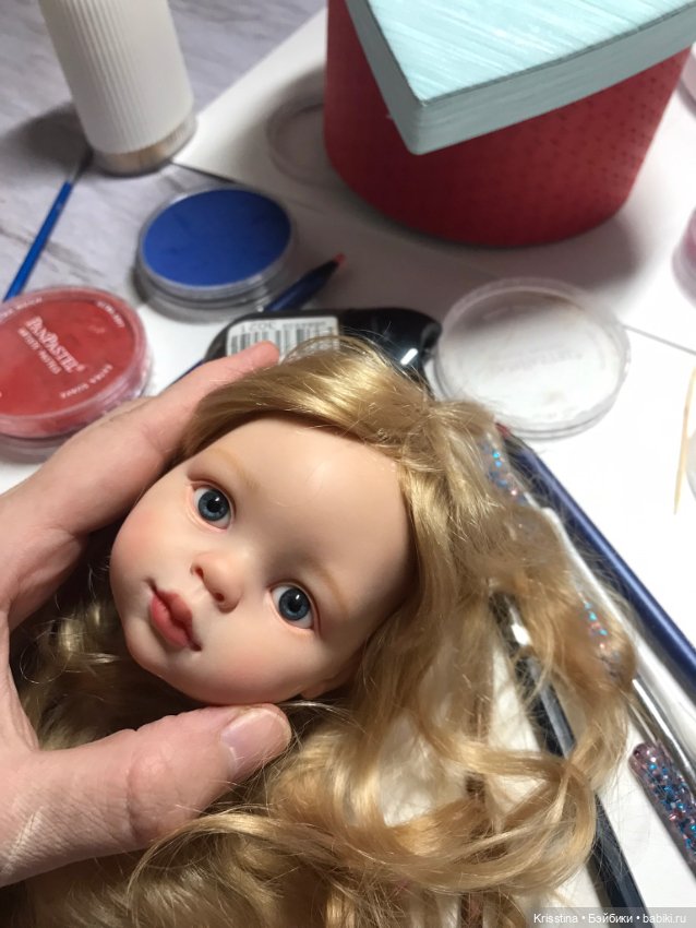 Кристюша, девочка - лето — ООАК Paola Reina (Паола Рейна) и испанских кукол: перерисовка (фото 6)