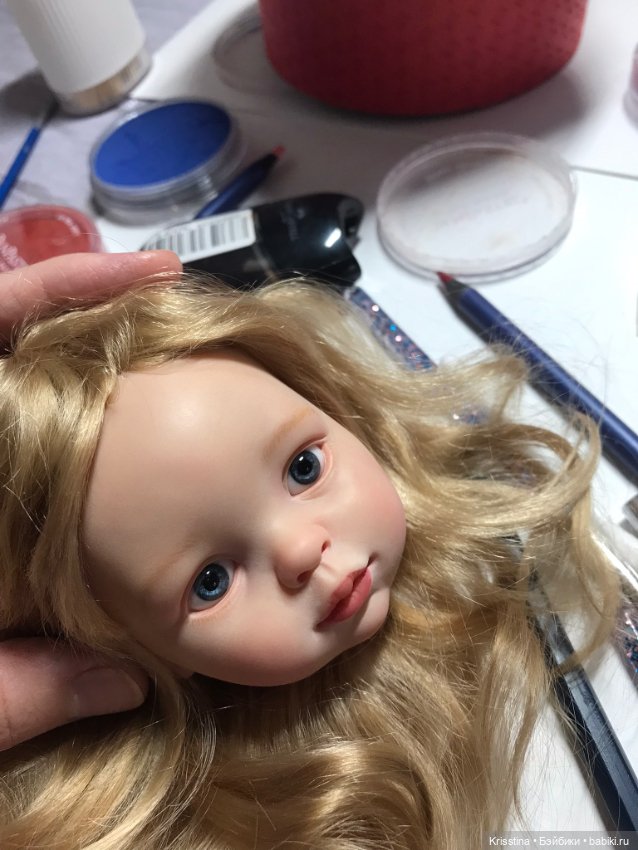 Кристюша, девочка - лето — ООАК Paola Reina (Паола Рейна) и испанских кукол: перерисовка (фото 7)