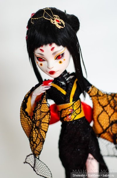 Дзёрогумо - дева паук — ООАК Monster High и Ever After High: репейнт (фото 9)