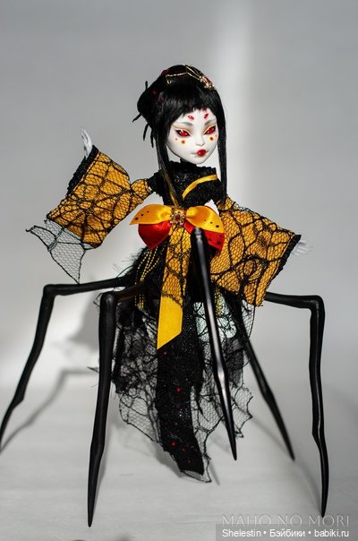 Дзёрогумо - дева паук — ООАК Monster High и Ever After High: репейнт (фото 10)