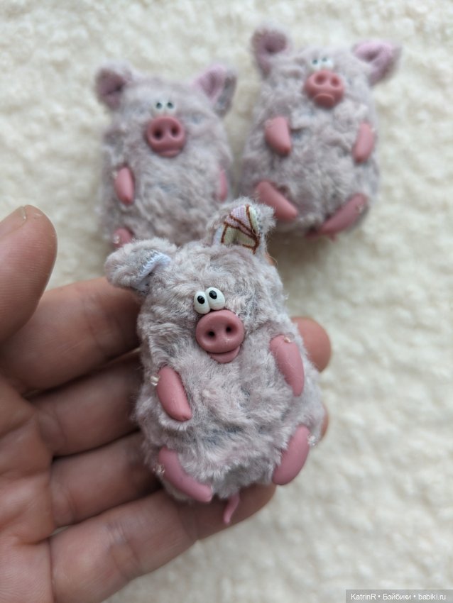 Хрюшки. Брошки — Авторские мишки Тедди и друзья: фото (фото 2)